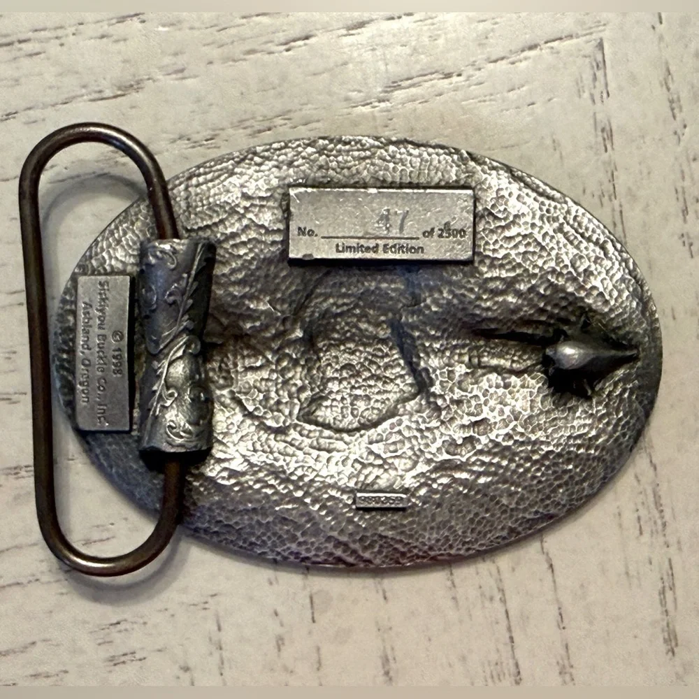 1999 VFW 100th Anniversary Limited Edition Pewter Belt Buckle